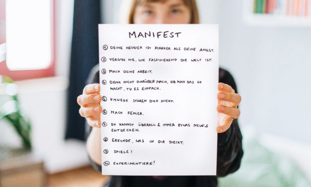 Mein Manifest – 10 Regeln für ein kreatives Leben